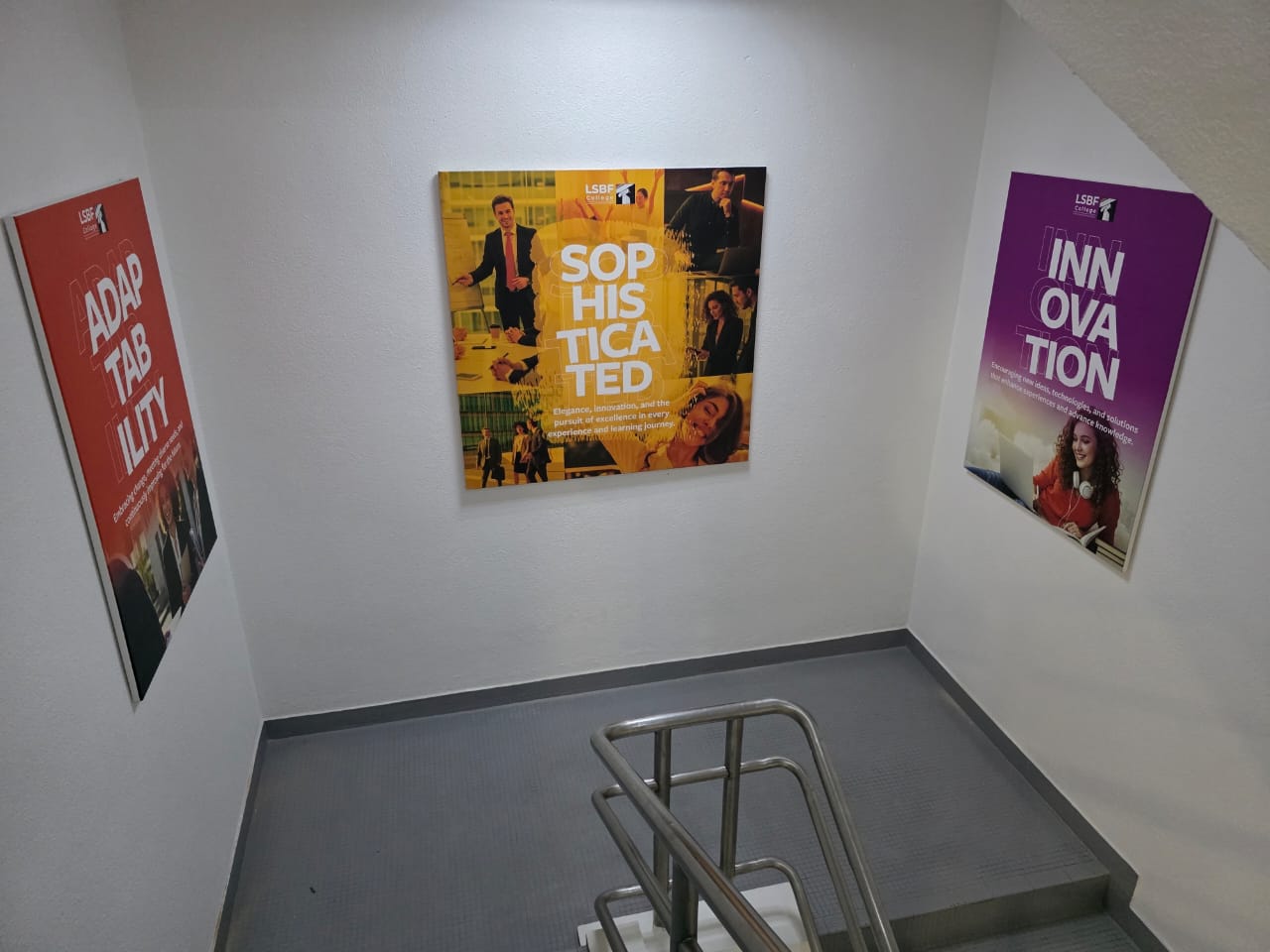 Foamboard posters — college campus