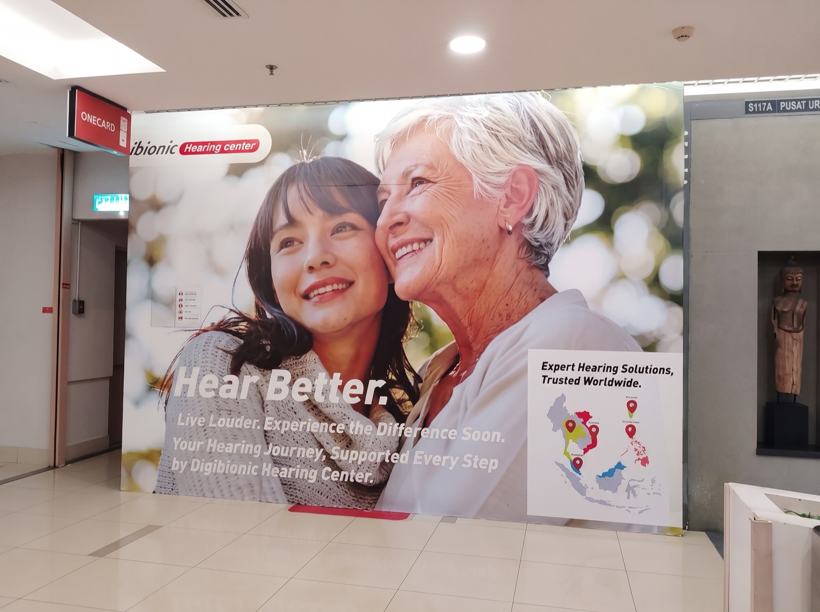 Mall hoarding — healthcare brand